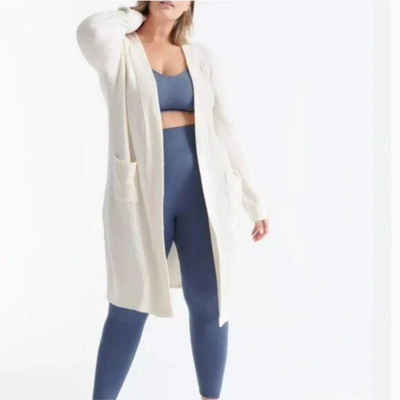 Knix Super Soft Cozzzy Lounge White Cardigan 4XL - Picture 1 of 14